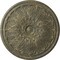 Ekena Millwork Bordeaux Ceiling Medallion (Fits Canopies up to 3 1/4"), 22 5/8"OD x 1 3/4"P, Witch Hazel Crackle CM22BOWHC - alternate 1